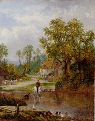 A ford on the River Arun by Sidney Clark